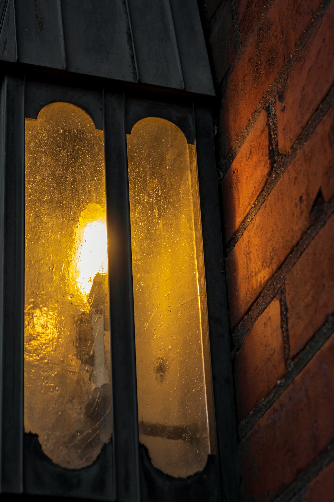 brown wooden framed glass door