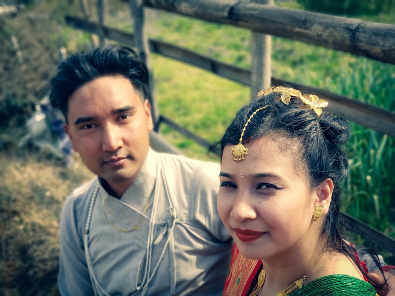 Couple seated together