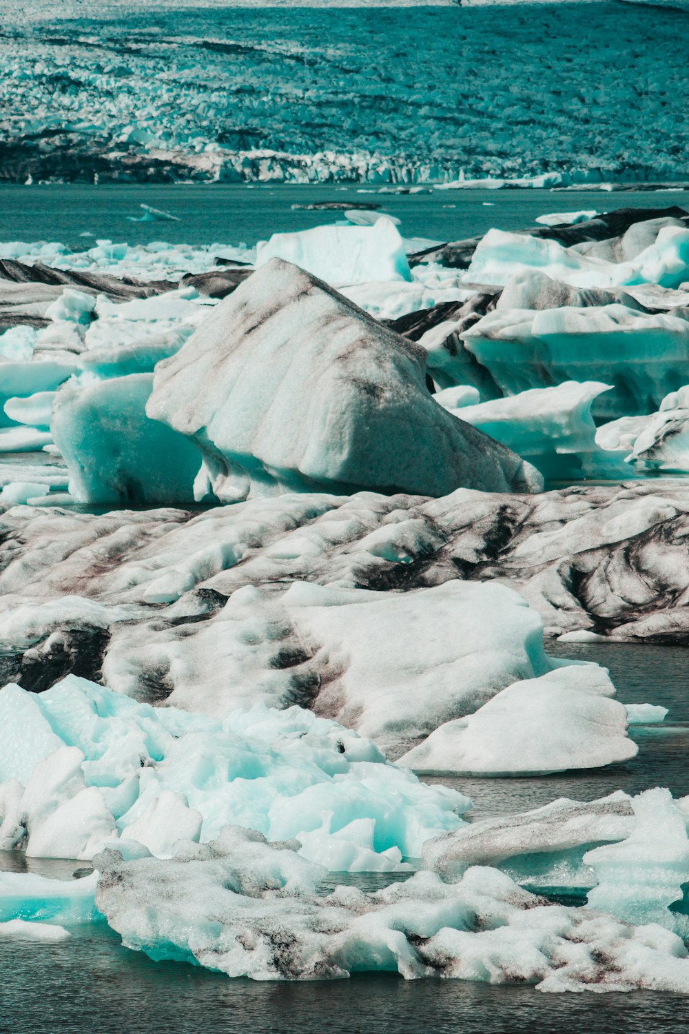 ice on body of water during daytime