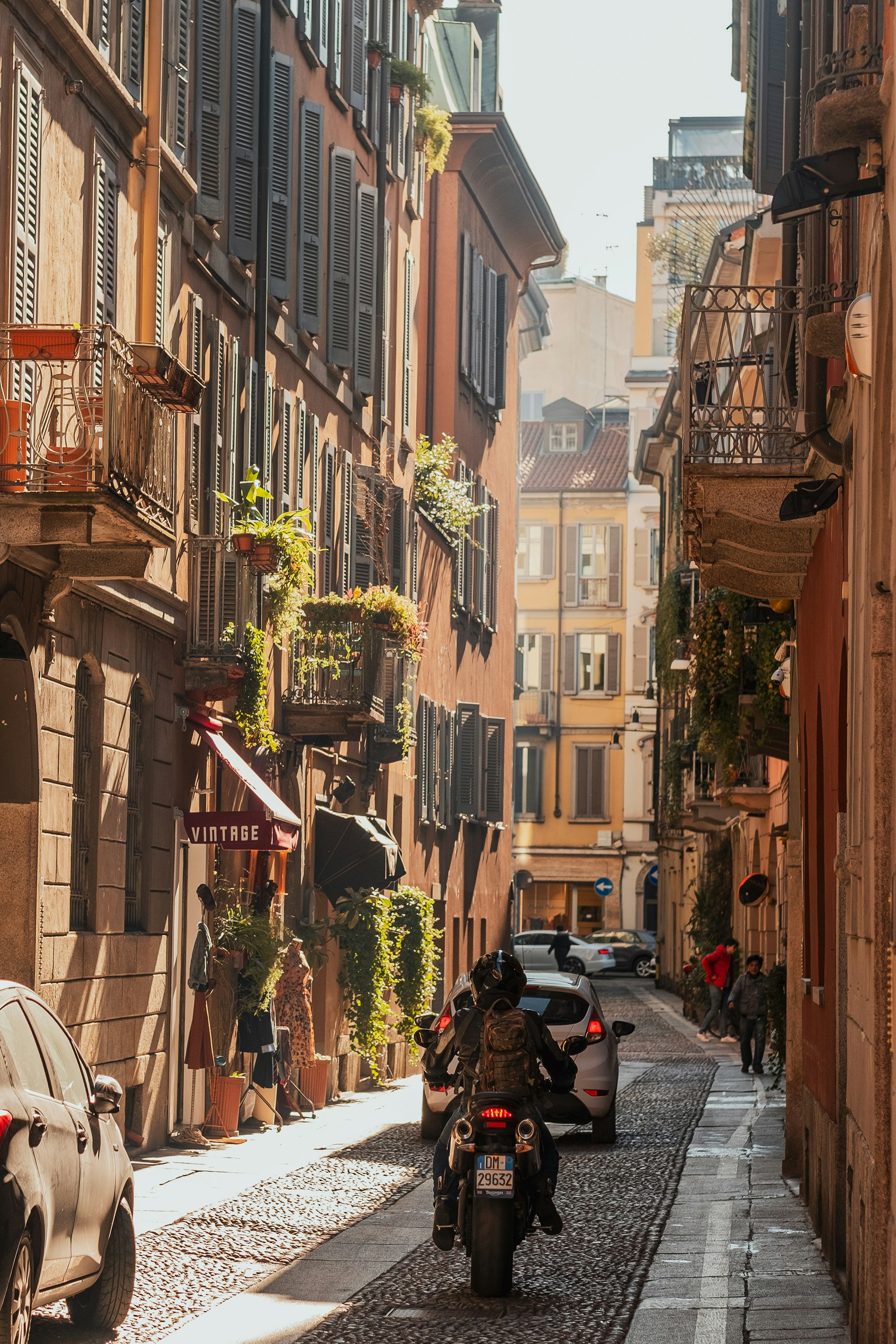 The streets of Milan