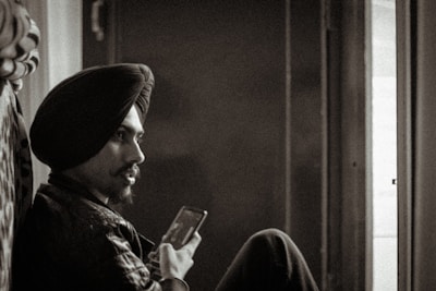 A candid shot of Anurag strategizing his next fantasy league move.