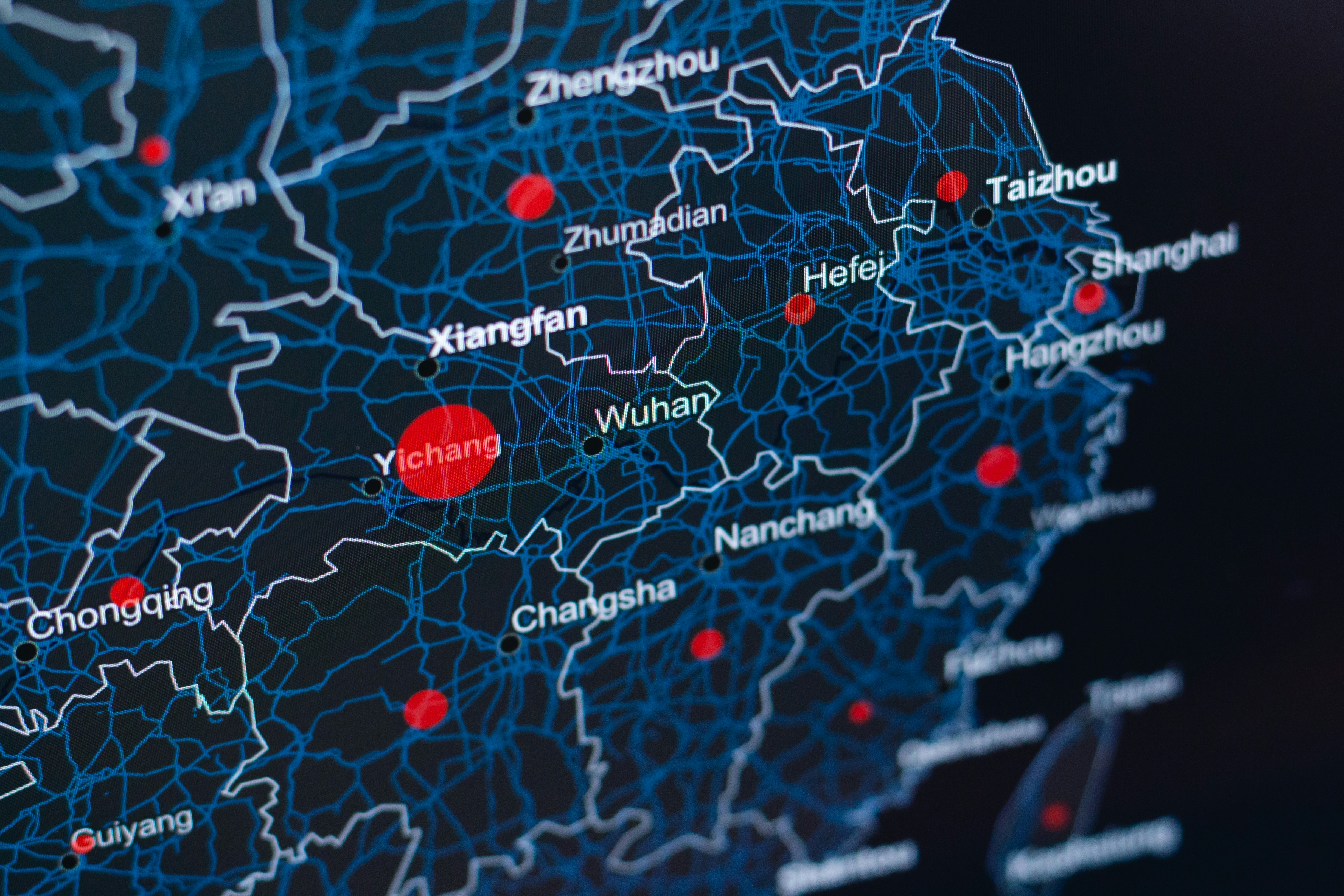 A complex network map showing geo-restrictions and data flow for sports broadcasting