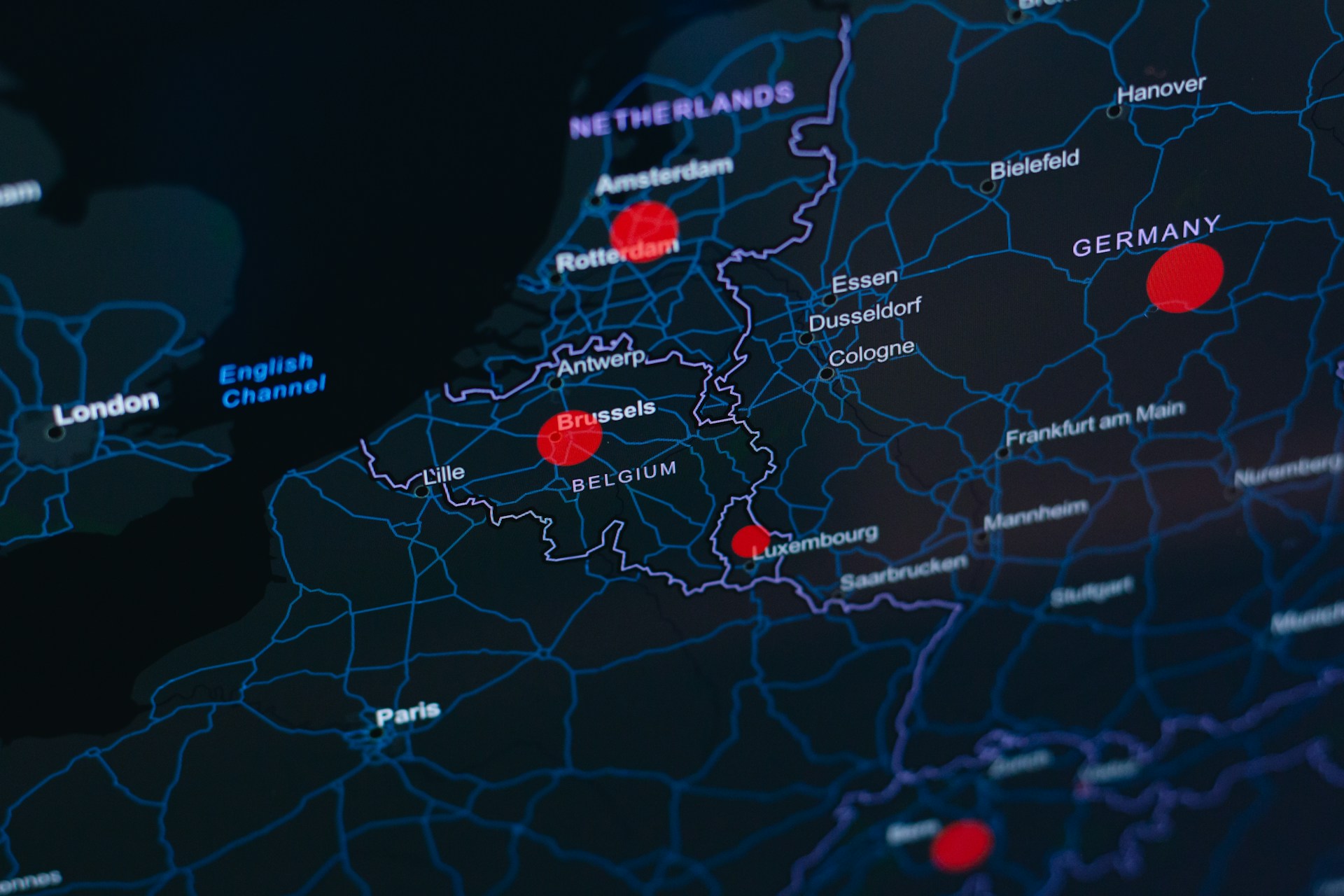 blue red and white textile