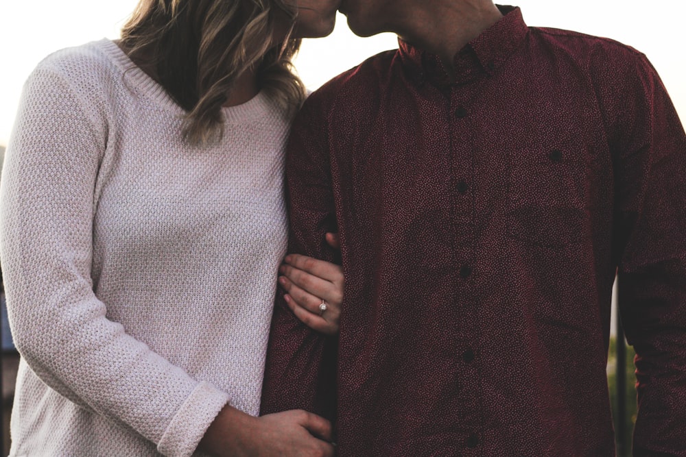 woman in white knit sweater