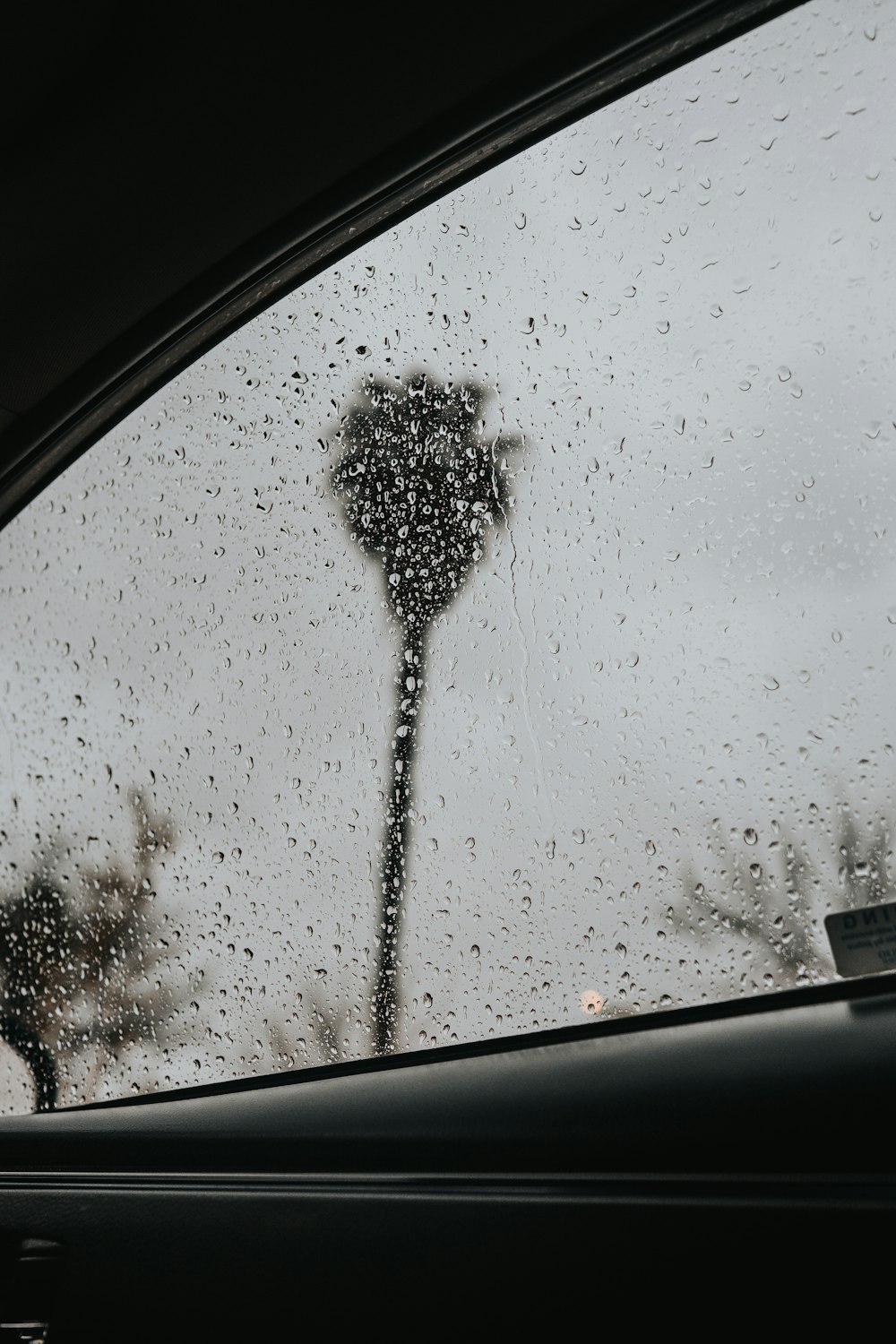 water droplets on glass window