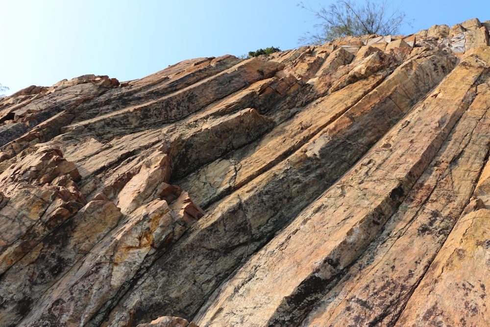 brown rocky mountain under blue sky during daytime