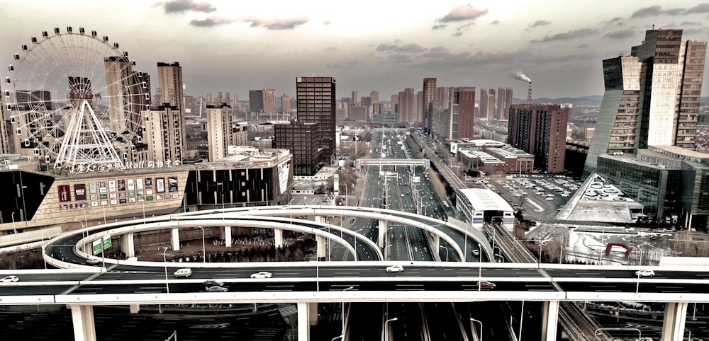 aerial view of city buildings during daytime