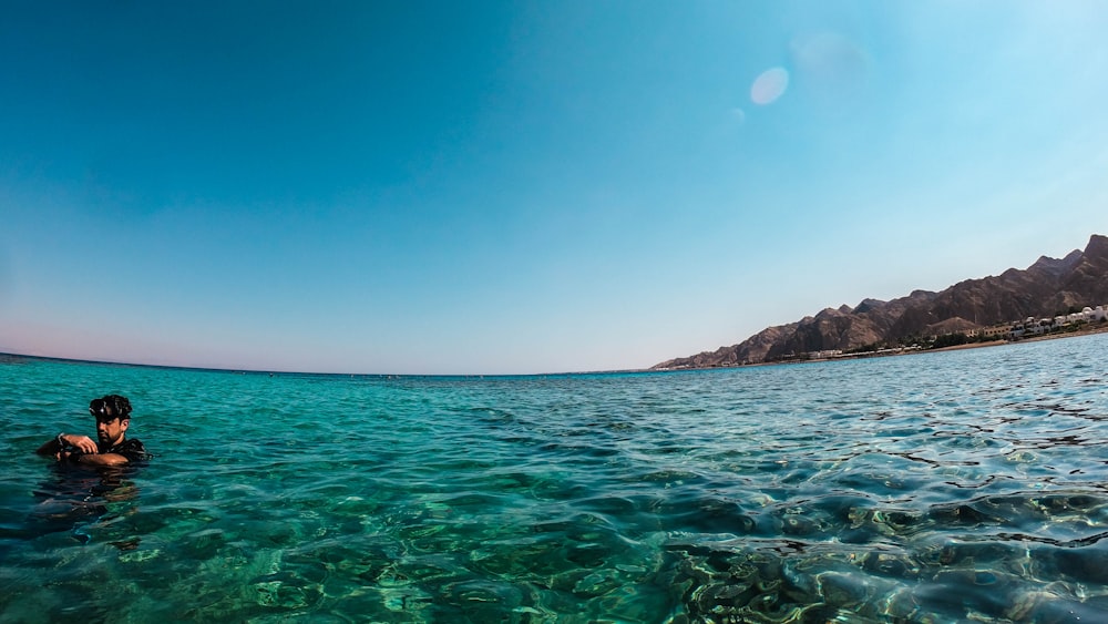 blue sky over the sea