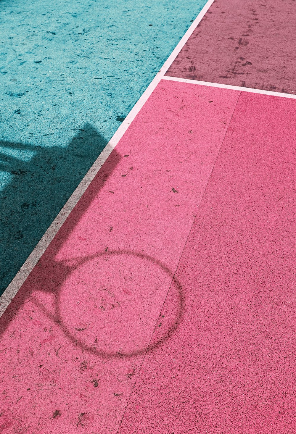 red and brown concrete floor