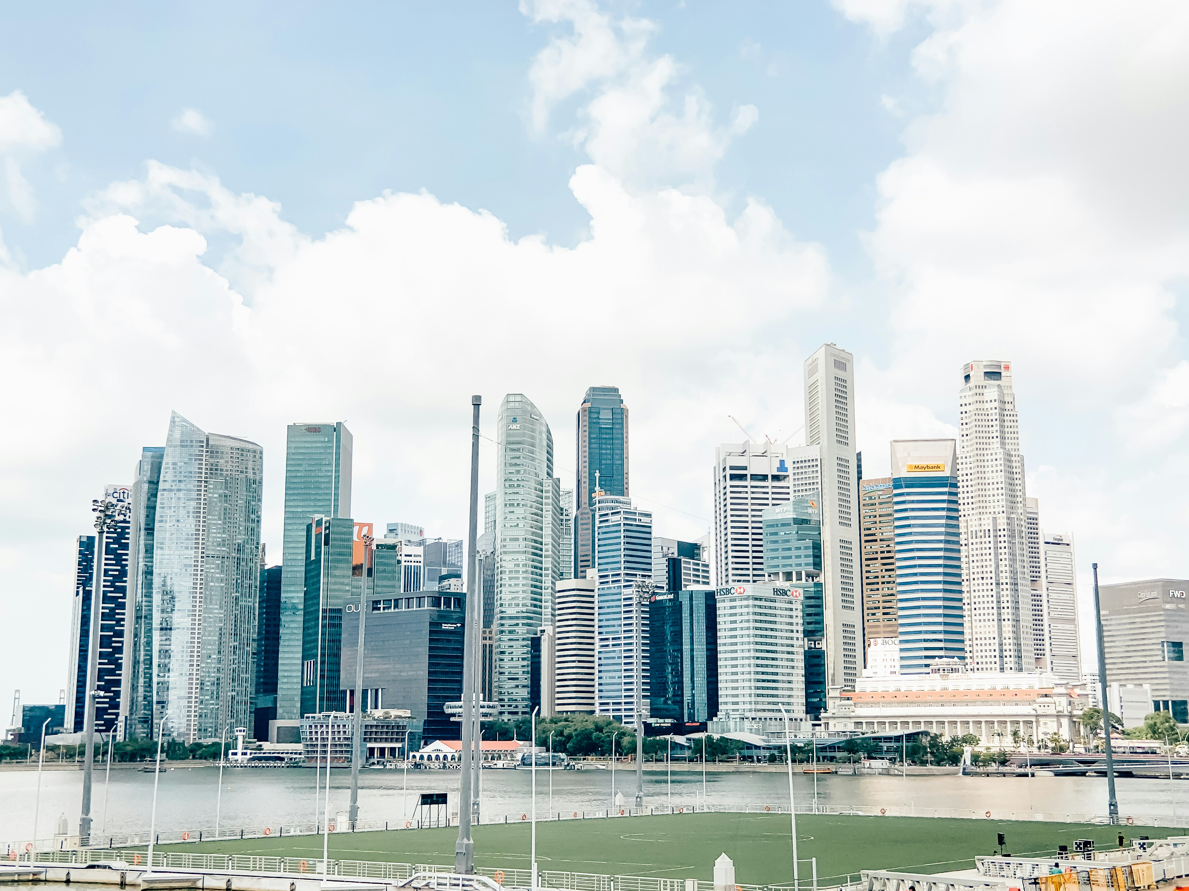 City skyline under white cloudy sky during daytime photo – Free Singapore  Image on Unsplash