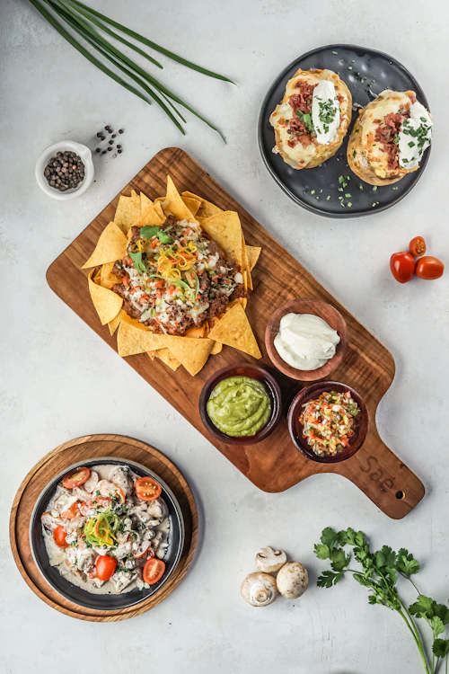Mexican food platter
