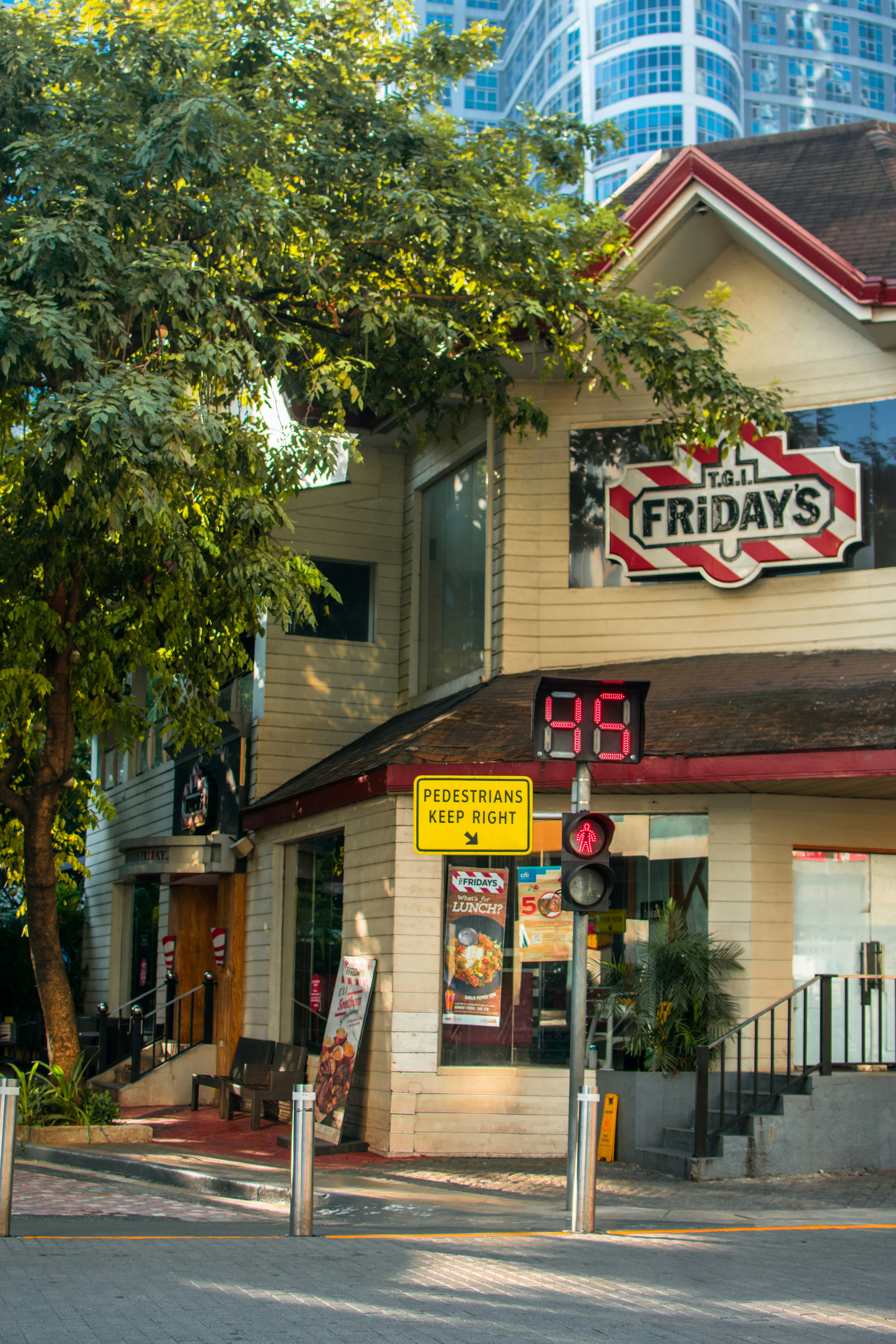 brown and white concrete building near green tree during daytime
