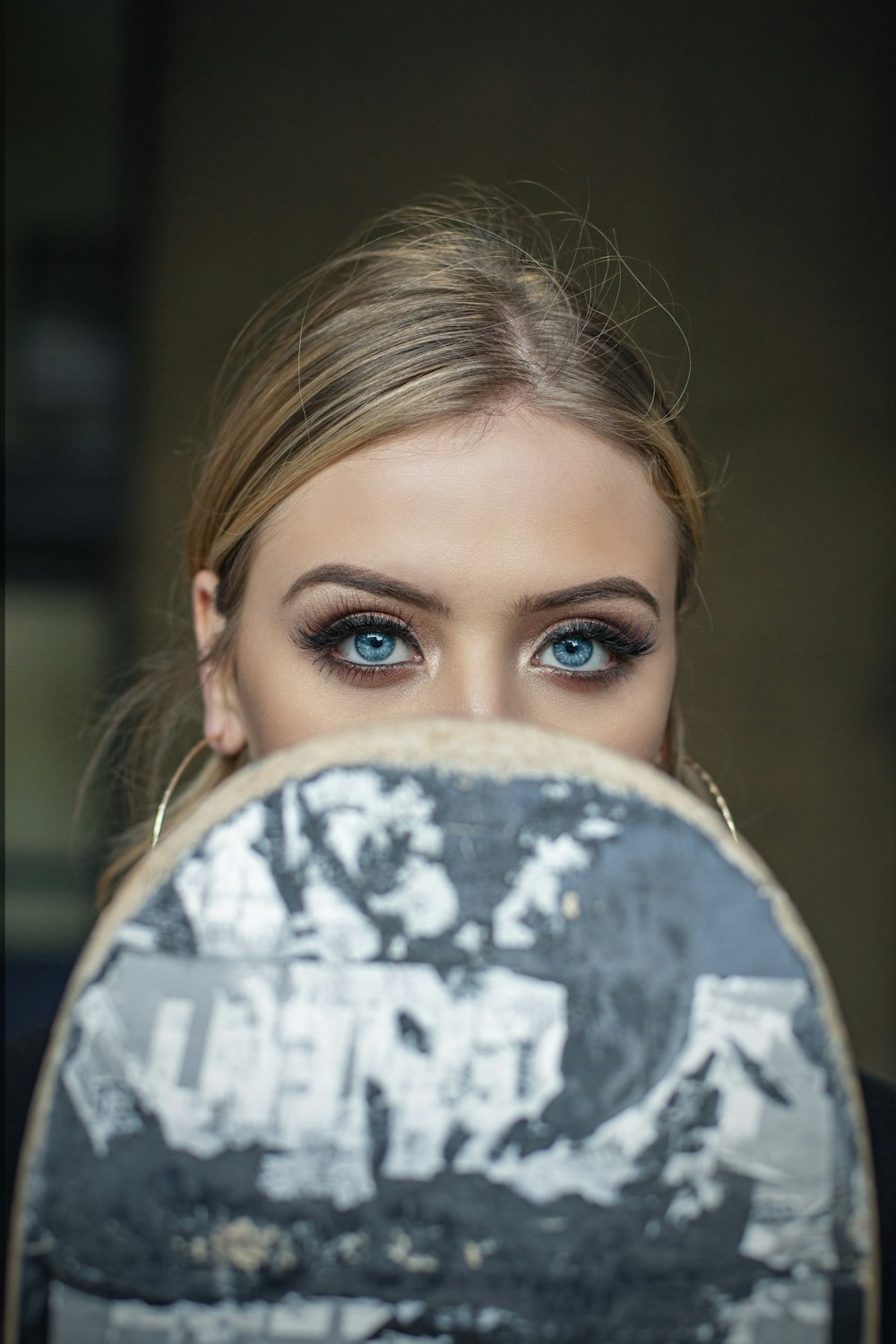 girl in black and white shirt