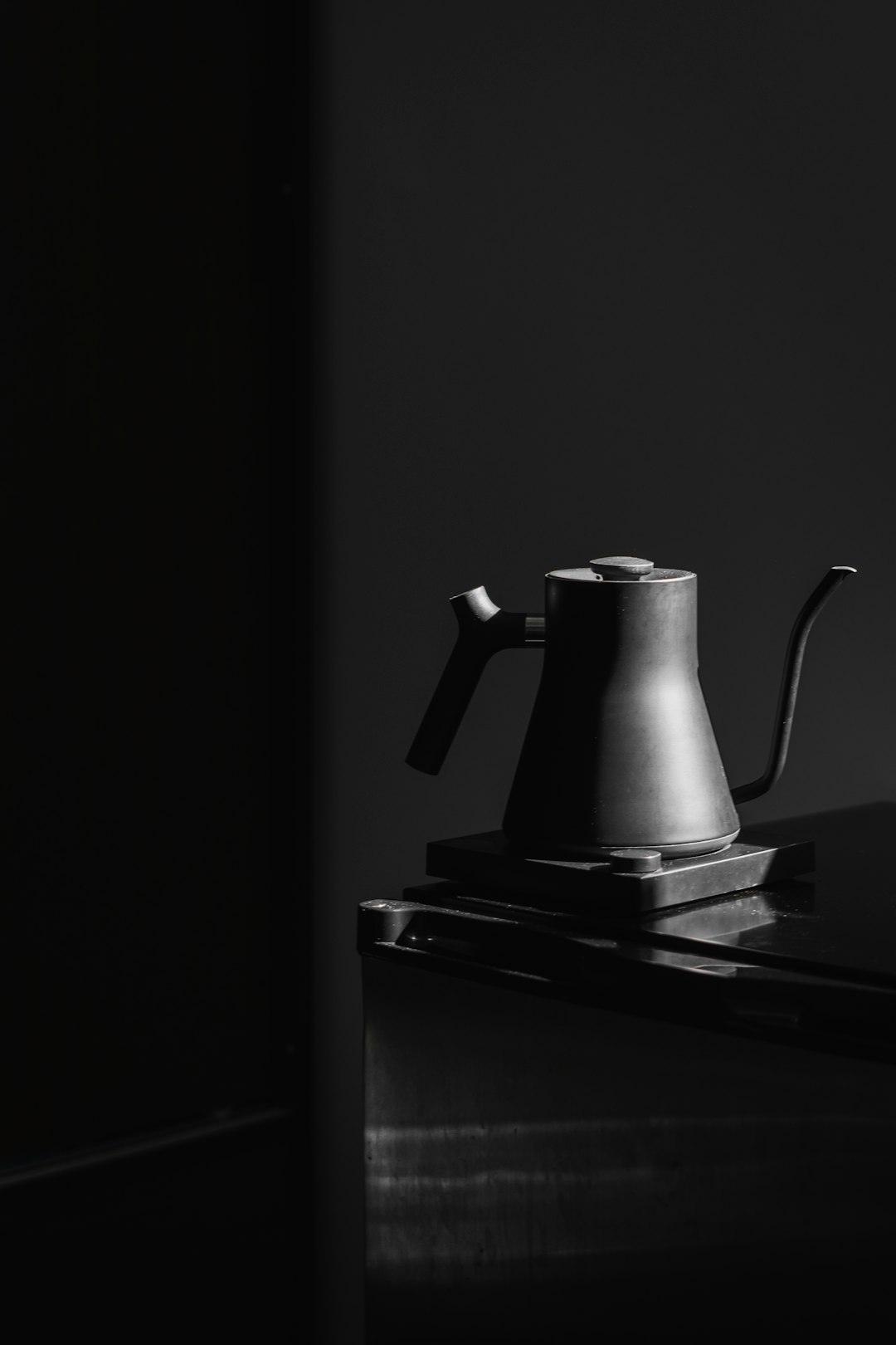 black and silver kettle on stove