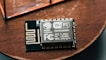 a close up of a small electronic device on a table