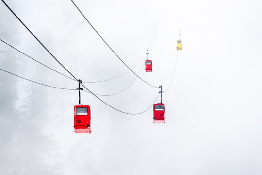 red and yellow traffic light in Sankt Gilgen Austria