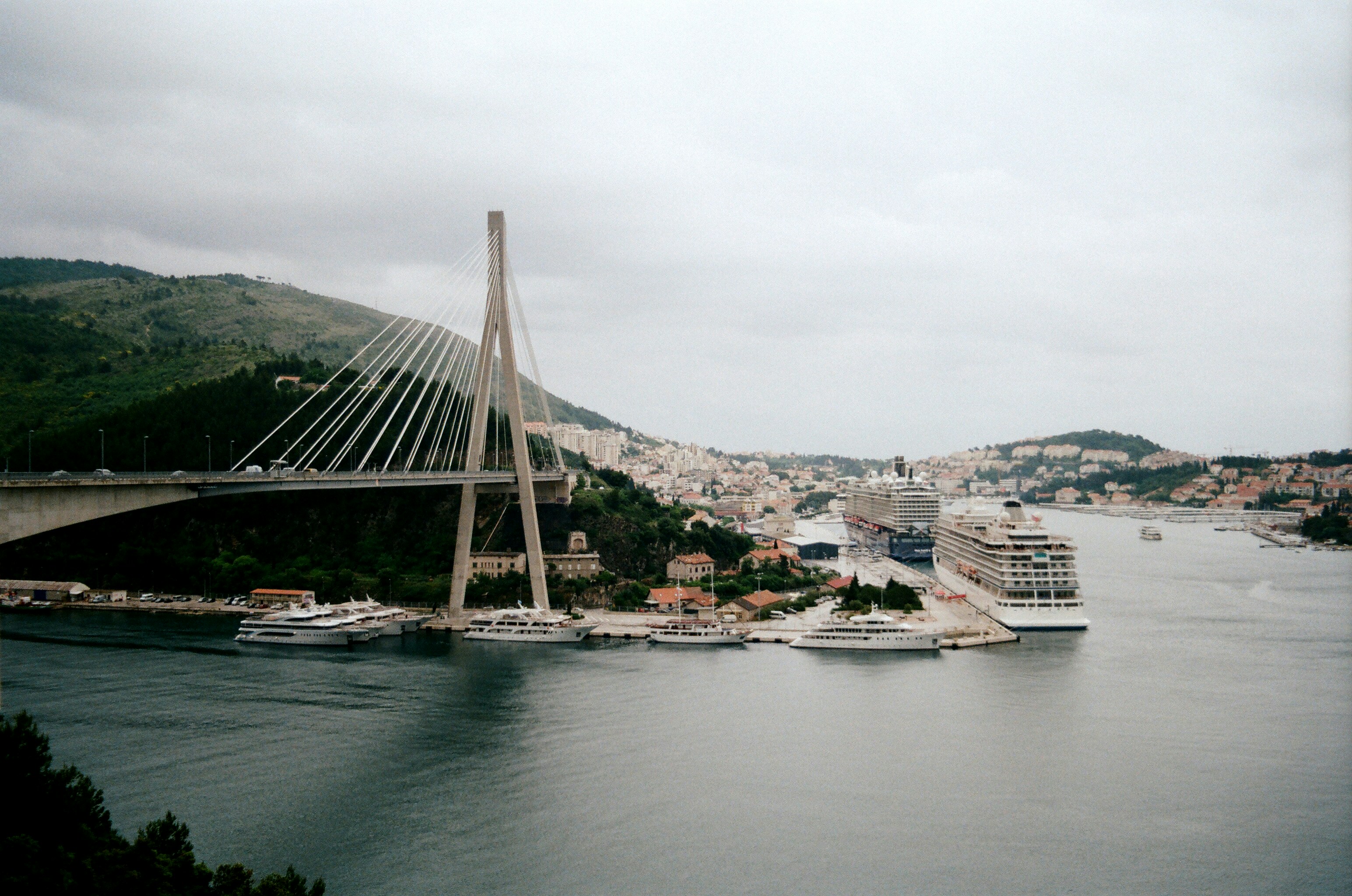 White boat on body of water near bridge during daytime