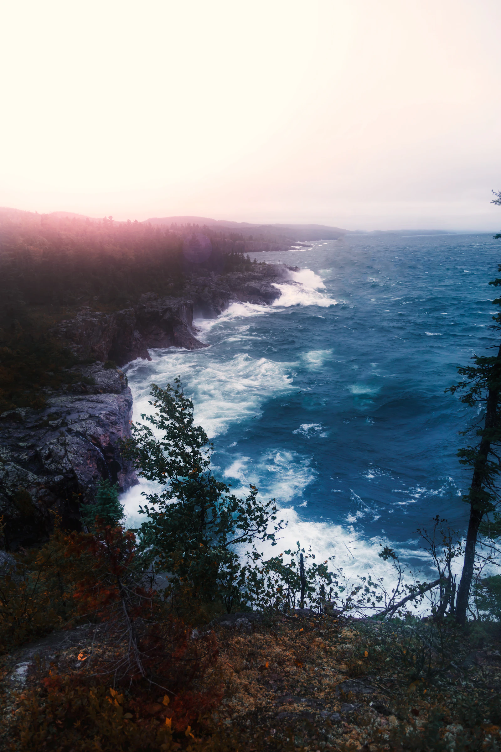 Lake Superior shoreline near Duluth, Minnesota