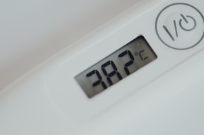 white thermostat at 20 5