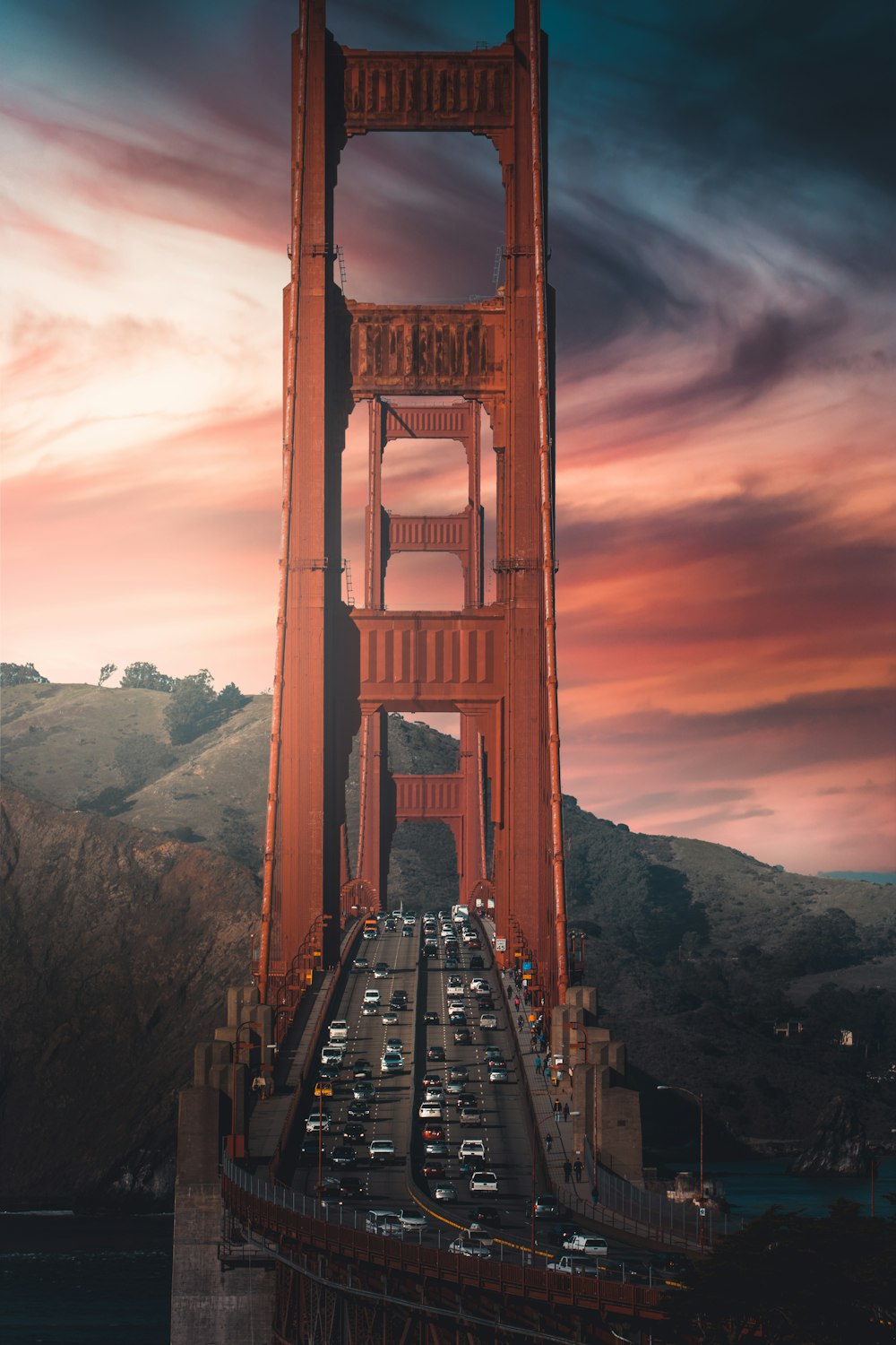 brown bridge over the river