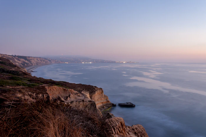 Carmel Valley — Torrey Pines cliffs at sunset