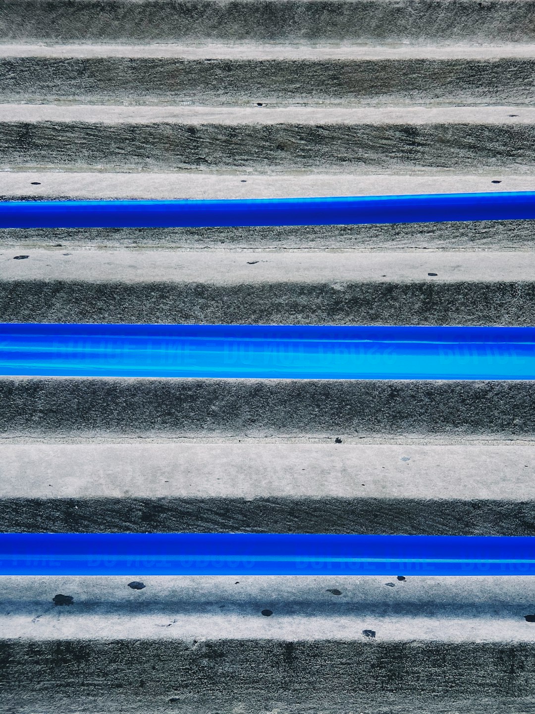 blue and yellow metal bars