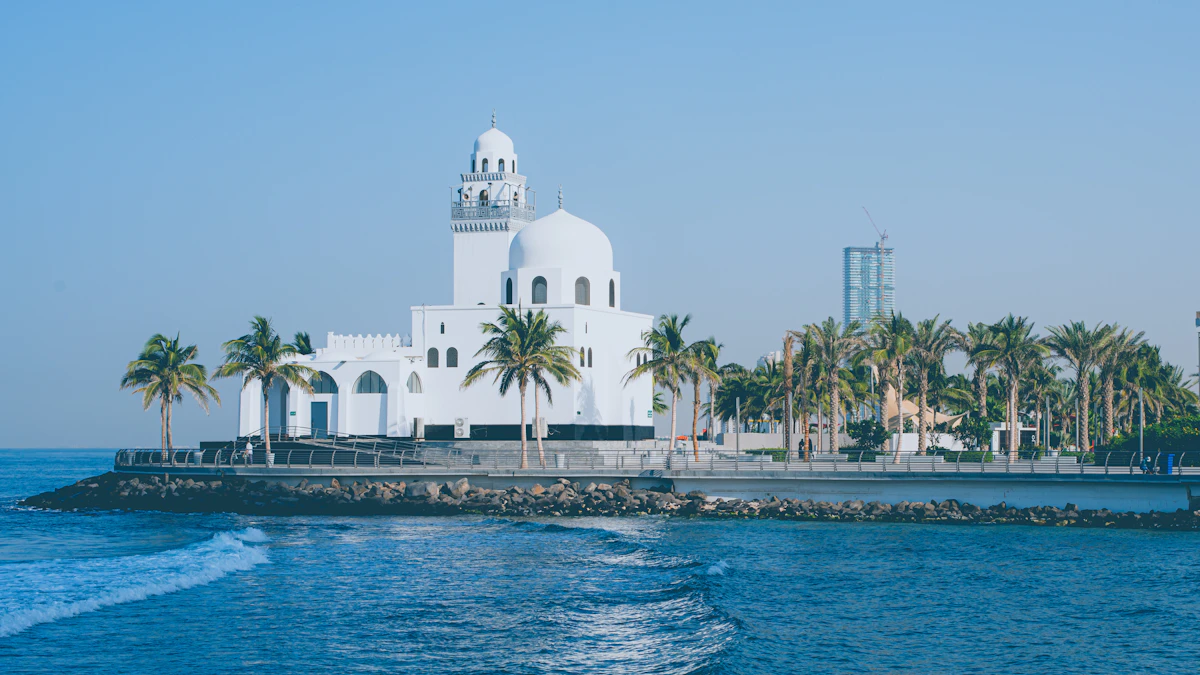 Waterfront and skyline of Jeddah, Saudi Arabia