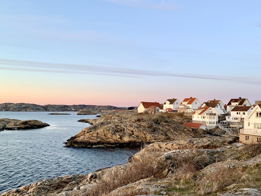 houses near body of water during daytime