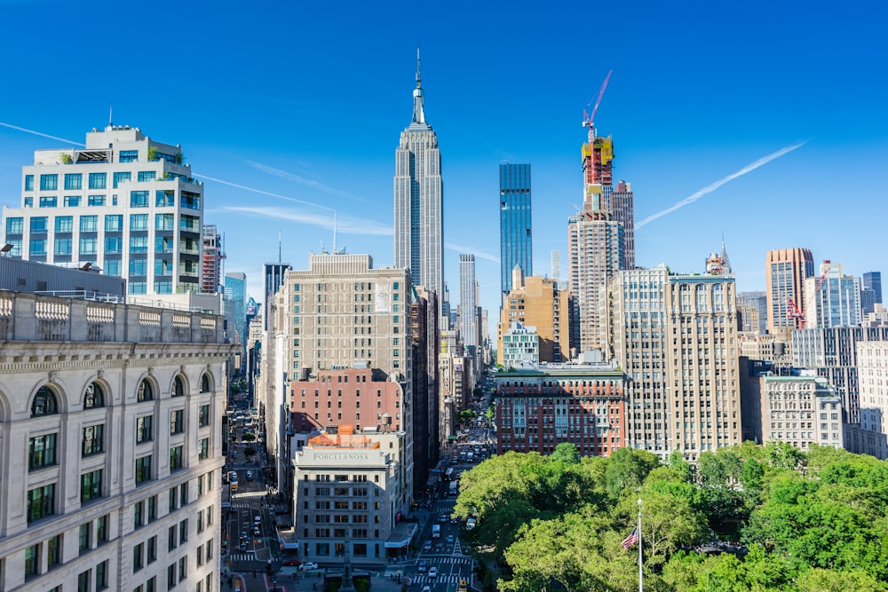 high rise buildings during daytime