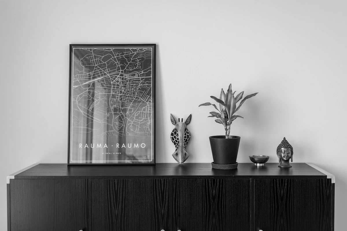 Buffet Notte en marbre Noir Marquina