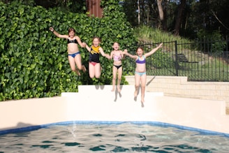 A vibrant image of children enjoying swimming lessons at our center.