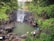 Happy tourists exploring a vibrant Balinese waterfall surrounded by jungle.