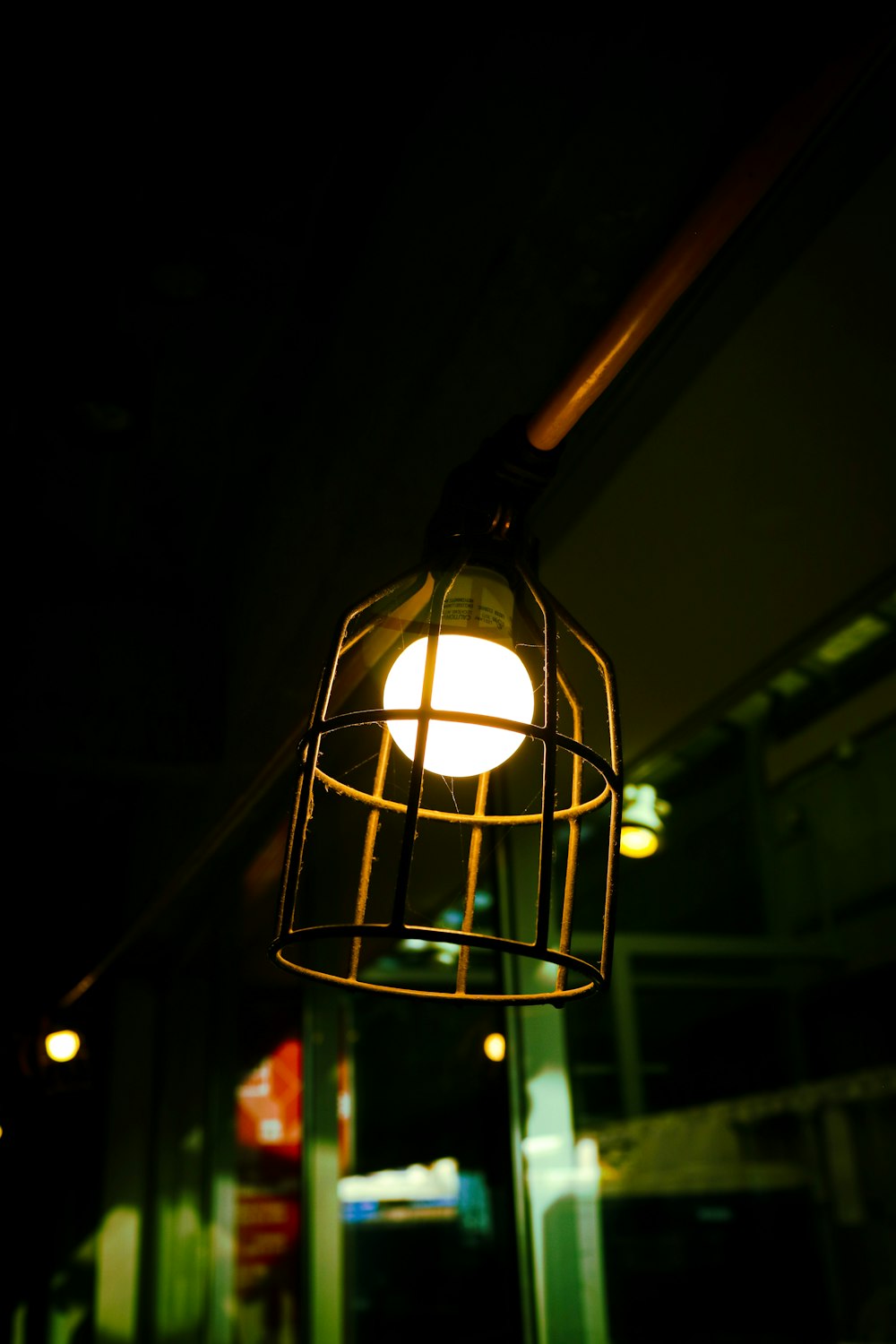 black and brown pendant lamp