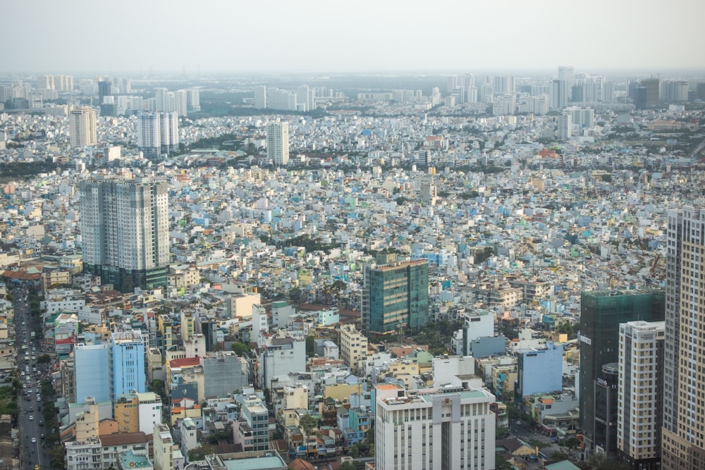 aerial view of city buildings during daytime