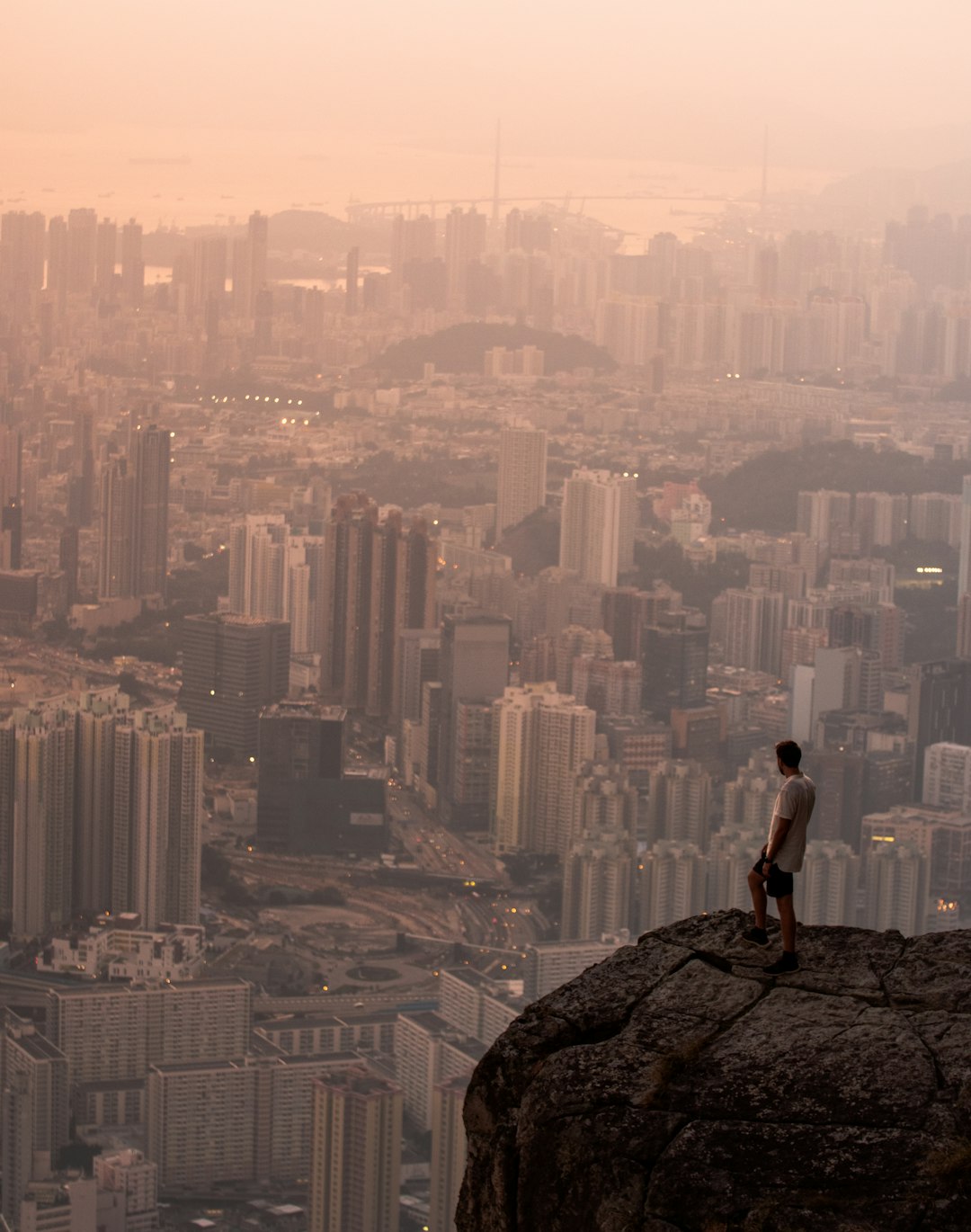 Standing on the suicide cliff in HK
