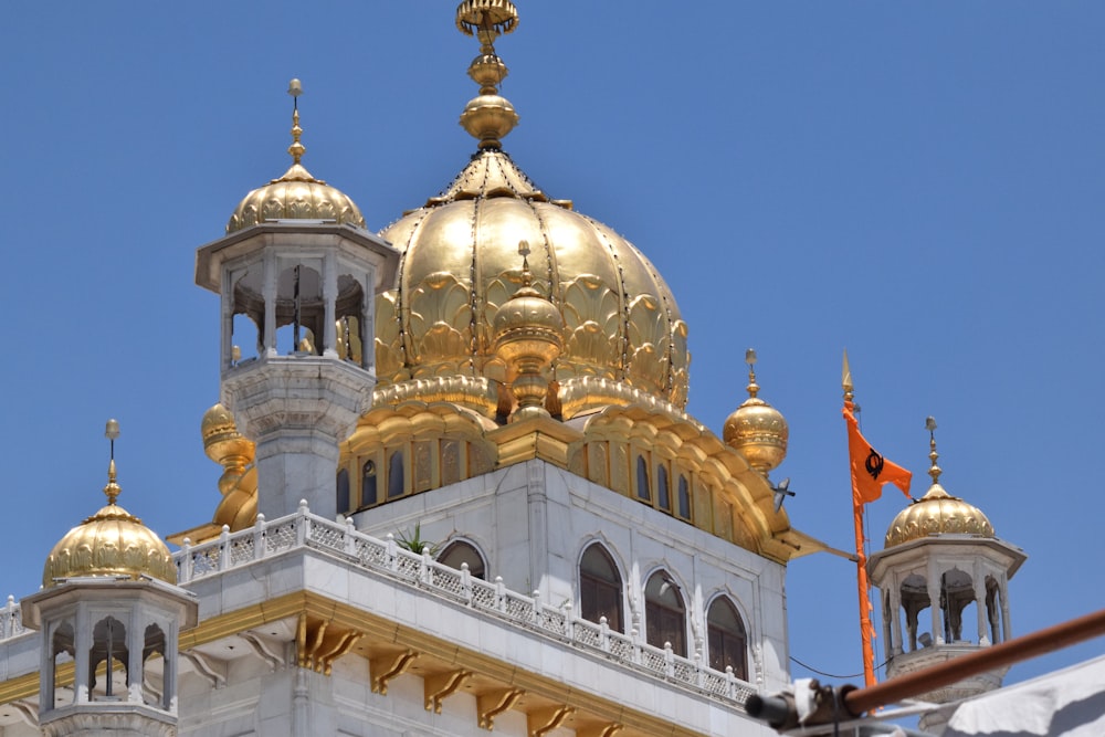 white and gold dome building