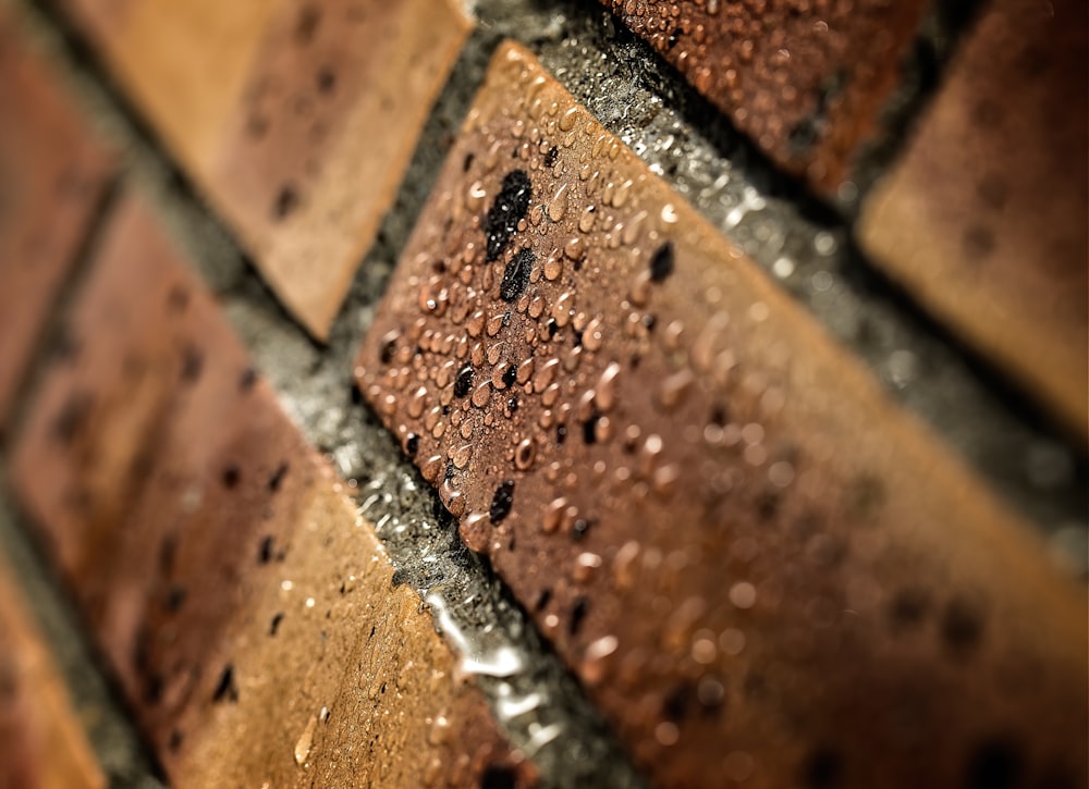 brown and black wooden surface