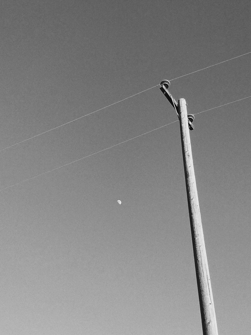grayscale photo of light post