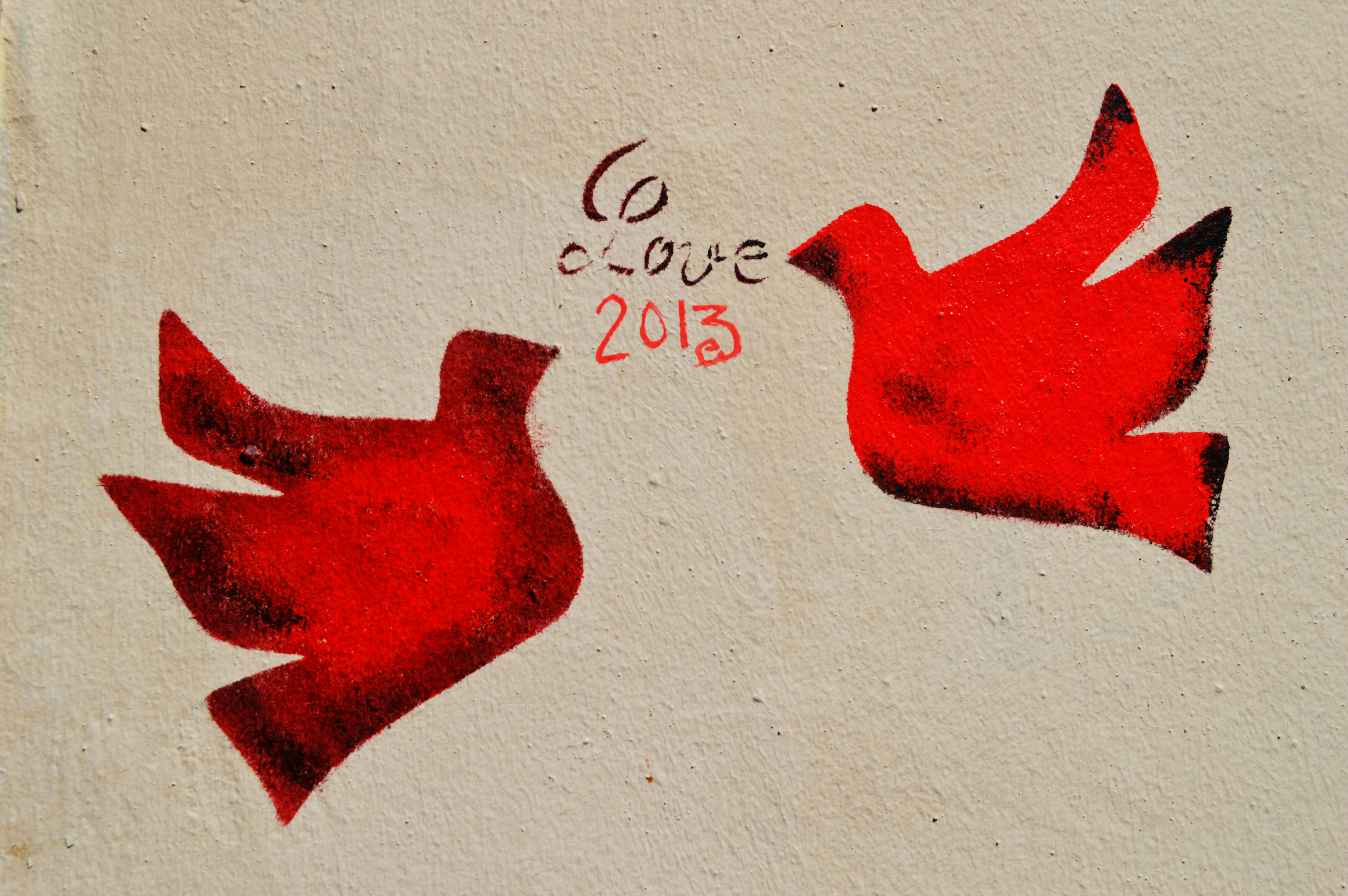 Red and black heart wall art photo Free France Image on Unsplash