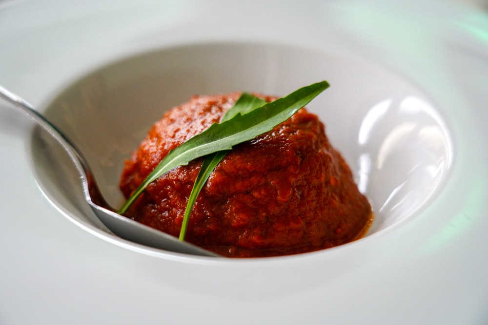 cooked food on white ceramic plate