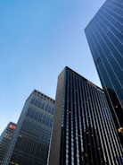 low angle photography of high rise building