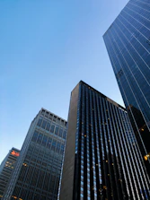 low angle photography of high rise building
