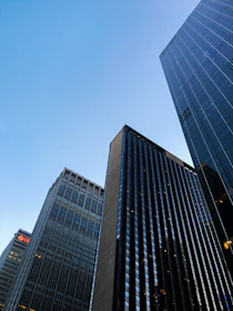 low angle photography of high rise building