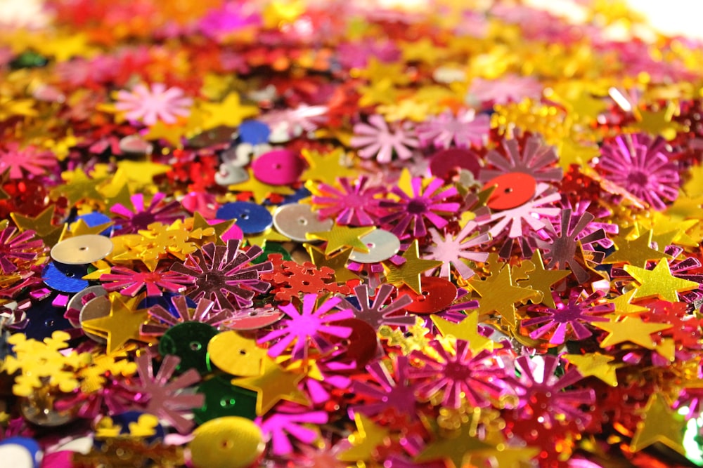 pink and white flower petals on ground