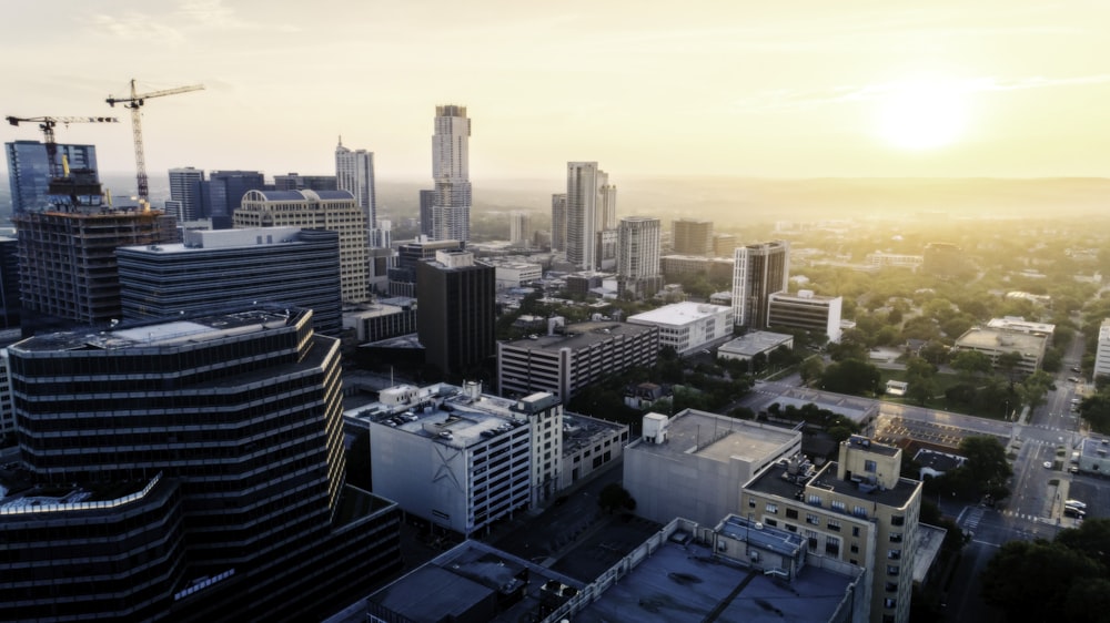 aerial view of city buildings during daytime