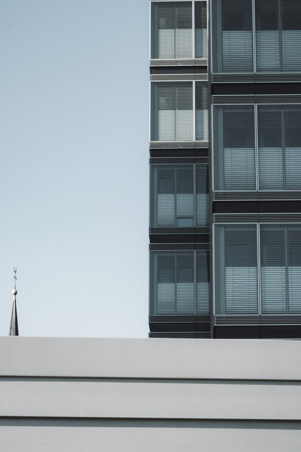 white and black concrete building