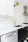 Kitchen plumbing Brighton- gold tap