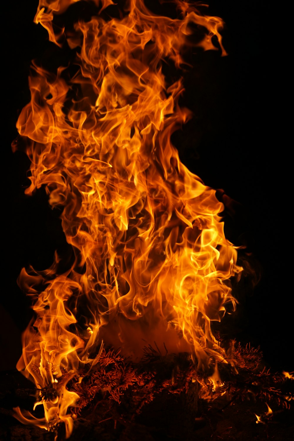 orange fire in black background photo – Free Image on Unsplash