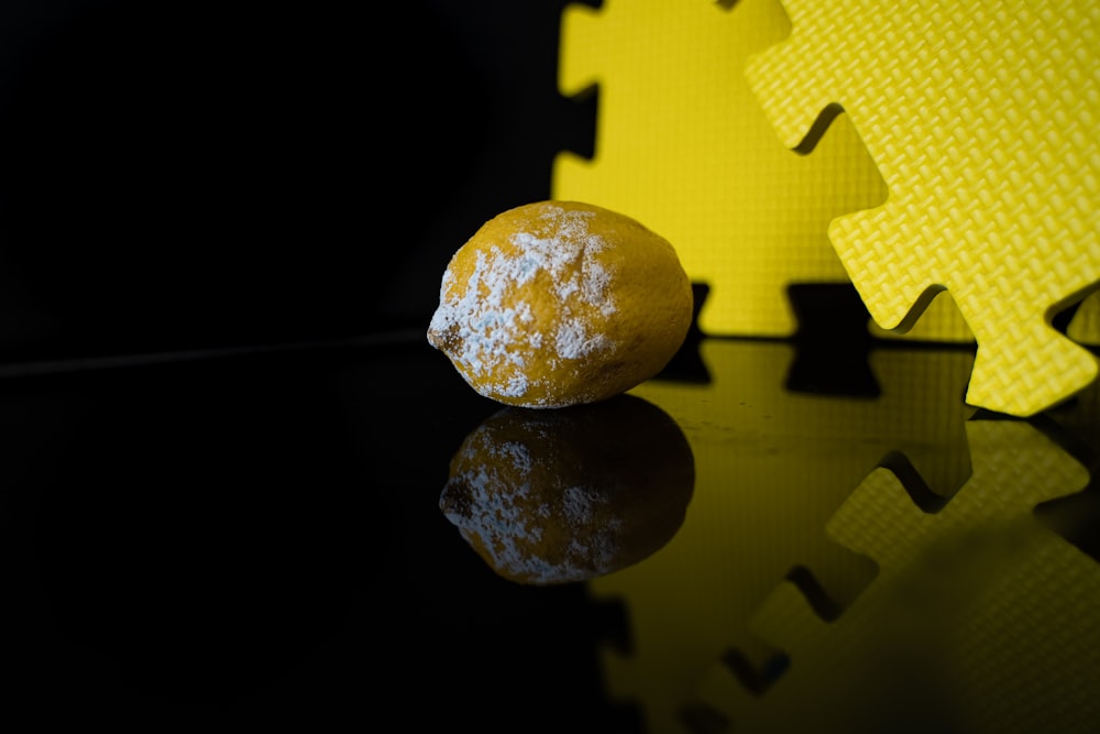 yellow and white heart shaped stone