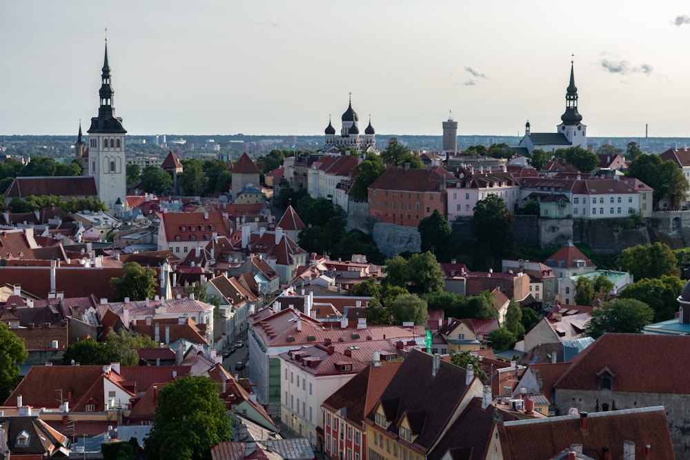 aerial view of city buildings during daytime